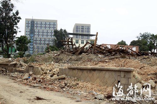 才当一月文物:福州建新镇一古宅被拆成废墟
