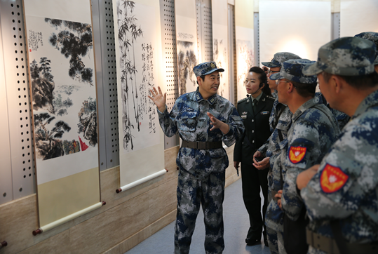 王国洲书画展在西柏坡纪念馆举办