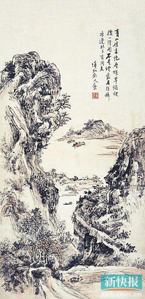 黄宾虹花鸟画一派天机非常精彩